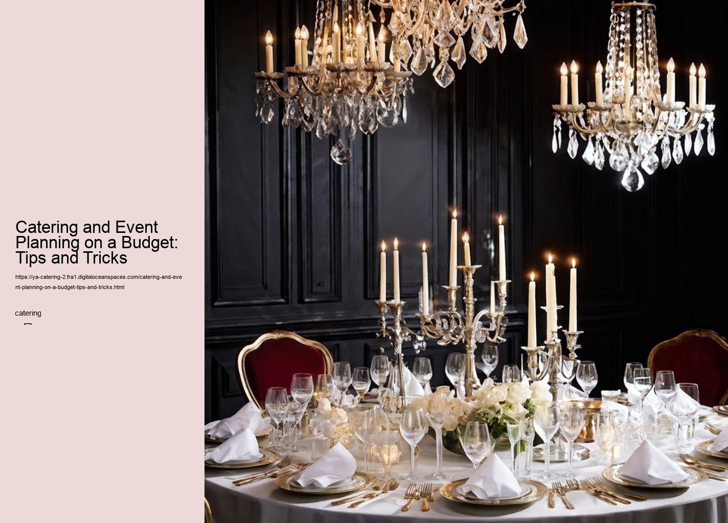 Catering and Event Planning on a Budget: Tips and Tricks